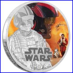 Star Wars The Force Awakens Poe Dameron 2016 Niue 1oz Silver Coin