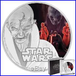 Star Wars The Last Jedi Supreme Leader Snoke 2017 Niue 1oz Silver Coin