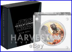 Star Wars The Rise Of Skywalker Rey & Kylo 2 X 1 Oz. Silver Coins Ogp Coa