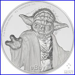 Star Wars Ultra High Relief 2 oz Silver Coins Lot Darth, Han, Yoda etc