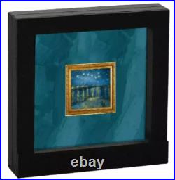 Starry Night Over the Rhone Vincent Van Gogh 1 oz Proof Silver Coin 2$ Niue 2023 Starry Night Over the Rhone Vincent Van Gogh 1 oz Proof Silver Coin 2$ Niue 2023