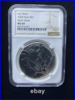 Stars Wars 2020 Niue S$2 Darth Vader Ms 69