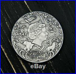 Svetovid Slavic Gods 2oz Antique Finish Silver Coin 2$ Niue 2019