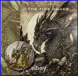 THE FIRE DRAKE Silver Coin 2$ Niue 2023 50 Gram Silver Mintage 250 THE FIRE DRAKE Silver Coin 2$ Niue 2023 50 Gram Silver Mintage 250