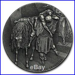 THE GOOD SAMARITAN 2016 2 oz Silver Coin Biblical Series Scottsdale Mint Niue