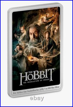 THE HOBBIT The Desolation of Smaug 1oz Silver Coin Niue 2023