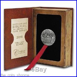 THE LAST SUPPER 2016 2 oz Silver Coin Biblical Series Scottsdale Mint NIUE