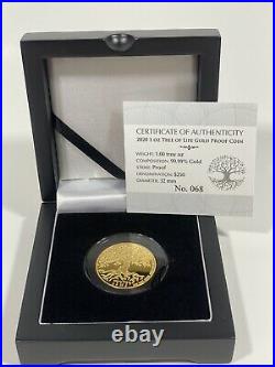 TREE OF LIFE 2020 GOLD PROOF NIUE $250 COIN 99.99% 1 Troy Oz #68/250! SOLD OUT
