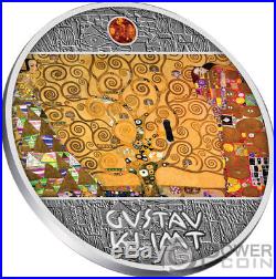 TREE OF LIFE Gustav Klimt Golden Five Silver Coin 1$ Niue 2018
