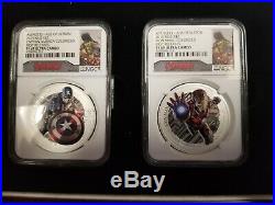 The Avengers Age of Ultron NIUE 2015 Proof PF69 9.99%Silver 5 coins proof set