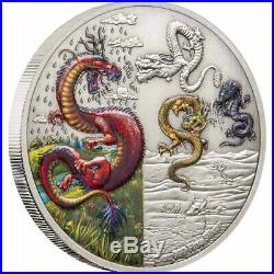 The Four Dragons Dragons 2019 2 Oz Fine Silver Coin Niue Nz Mint