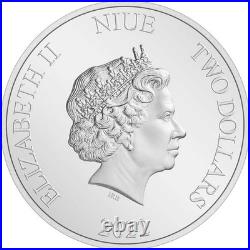 The Lord of the Rings Gollum Fine Silver Proof 2022 Niue COA SKUOPC22