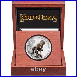 The Lord of the Rings Gollum Fine Silver Proof 2022 Niue COA SKUOPC22