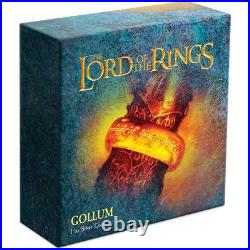 The Lord of the Rings Gollum Fine Silver Proof 2022 Niue COA SKUOPC22