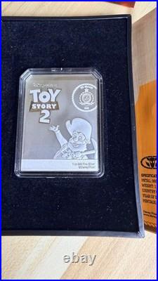 Toy Story 2 Woody's Roundup Stinky Pete Agoro 1 oz Silver New in Box withCOA