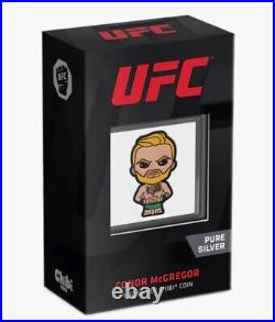 UFC Conor McGregor Chibi 1oz Silver Coin $2 NGC PF70 NZ MINT POP 4