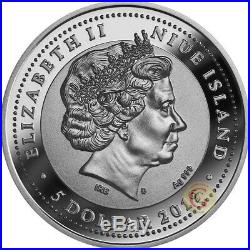 VENETIAN MASK Carnival 2 Oz Silver Coin 5$ Niue 2019 Christmas Sale