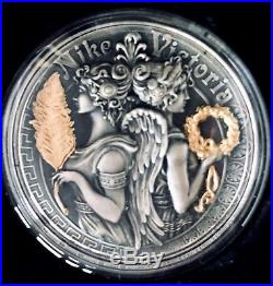 VICTORIA and NIKE Strong and Beautiful Goddesses 2oz Silver Coin Niue 2018