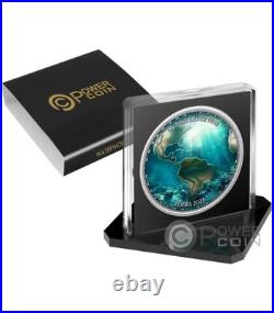 WATERWORLD Earth 1 Oz Silver Coin 2$ Niue 2023