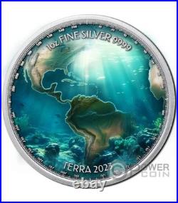 WATERWORLD Earth 1 Oz Silver Coin 2$ Niue 2023