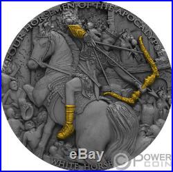 WHITE HORSE Four Horsemen Of The Apocalypse 2 Oz Silver Coin 5$ Niue 2018