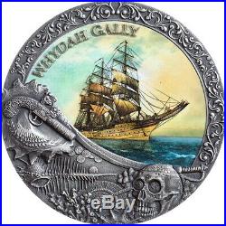 WHYDAH GALLY Grand Shipwrecks in a History 2 oz Silver Coin Niue 2019