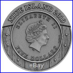 WOMAN WARRIOR Amazons 2 Oz Silver Coin 5$ Niue 2019