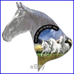YEAR OF THE HORSE Blister 1 Niue Island 2014 Silver Coin LUNAR CALENDAR