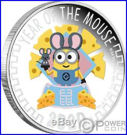 YEAR OF THE MOUSE Minion Made 1 Oz Silver Coin 2$ Niue 2020