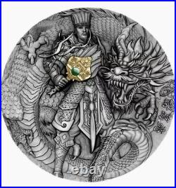 ZHUGE LIANG FAMOUS CHINESE WARRIORS 2020 2 oz UHR Pure Silver Coin NIUE